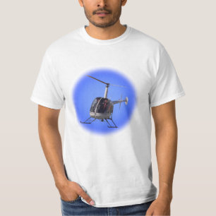 Hélicoptère T-shirt Cool Unisex Flying Chopper Tee