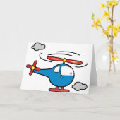 Helikopter Blue en Red Kaart (Gele Bloem)