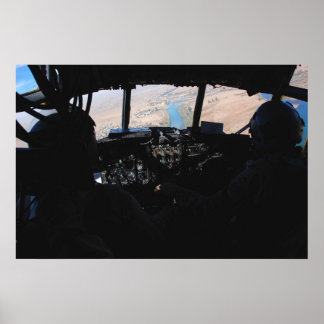 Helikopter cockpit poster
