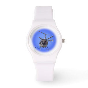 Helikopter die vliegende helikopter vliegt horloge