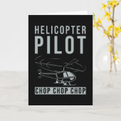 Helikopter helikopter piloot kaart (Gele Bloem)