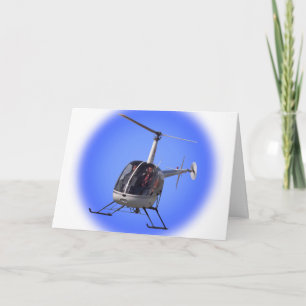 Helikopter Kaart Flying Chopper Wenskaart