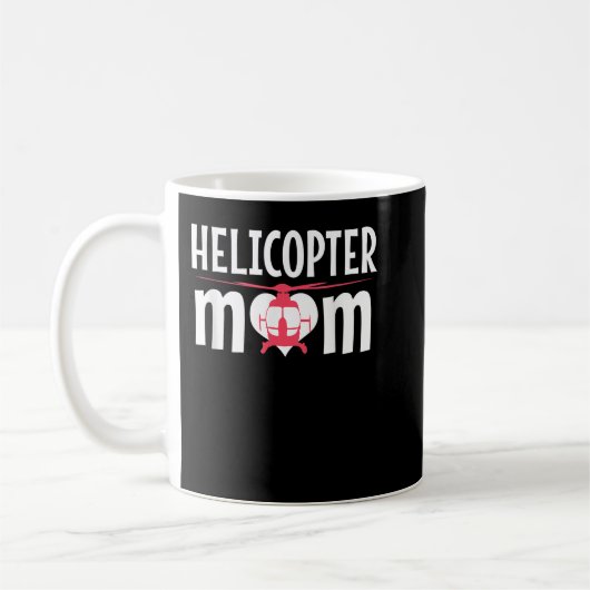 Helikopter mam Pilot Aviation Vliegtuig Moeder Da Koffiemok (Links)