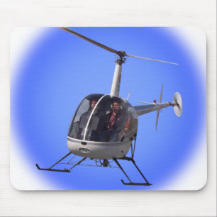 Helikopter met helikopter Mousepad en Keepsakes He Muismat