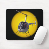 Helikopter met helikopter Mousepad en Keepsakes He Muismat (Met muis)
