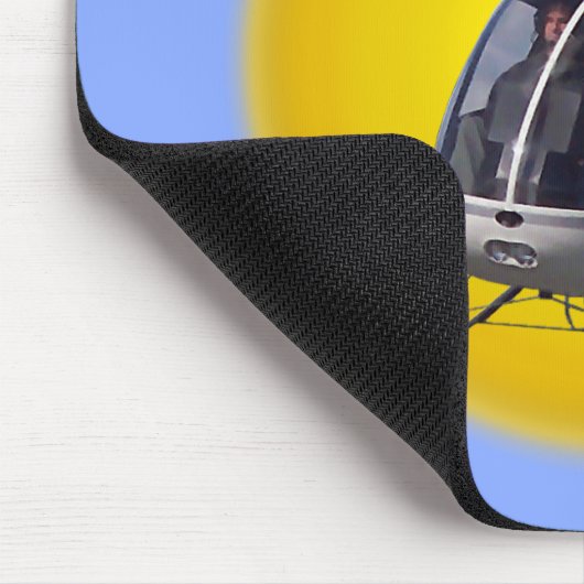 Helikopter met helikopter Mousepad en Keepsakes He Muismat (Hoek)