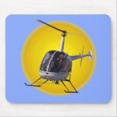 Helikopter met helikopter Mousepad en Keepsakes He Muismat (Voorkant)