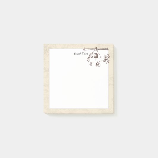 Helikopter,  post-it® notes (Voorkant)