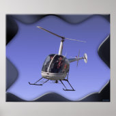 Helikopter Poster Prints Cool Chopper Piloot Poste (Voorkant)
