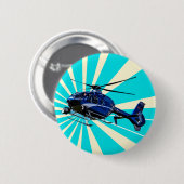 Helikopter Ronde Button 5,7 Cm (Voorkant /achterkant)