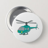 Helikopter Ronde Button 7,6 Cm (Voorkant /achterkant)