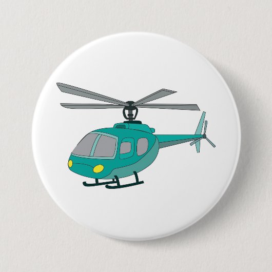 Helikopter Ronde Button 7,6 Cm (Voorkant)