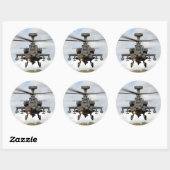 Helikopter Ronde Sticker (Vel)