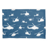 Helikopter Silhouettes // Navy Blue // Kussensloop (Voorkant)