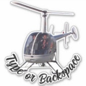 Helikopter Stickers met helikopter - Gift & Sticke (Voorkant)