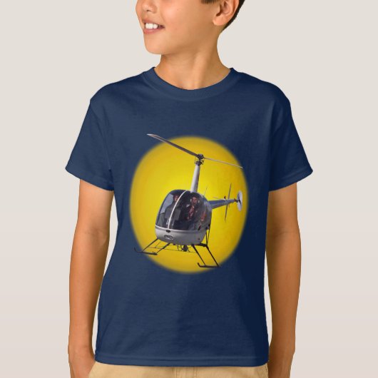 Helikopter T-shirts met kind bovenaan Kind (Voorkant)