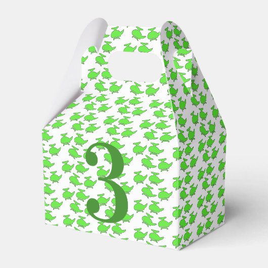 Helikopter verjaardagsfeestje bedankdoosjes (Voorkant Zijde)