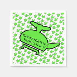 Helikopter verjaardagsfeestje servet