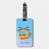 Helikopter voor de bestrijding van geluidshinder v bagagelabel (Achterkant verticaal)