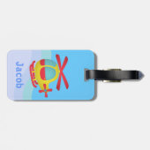 Helikopter voor de bestrijding van geluidshinder v bagagelabel (Achterkant horizontaal)