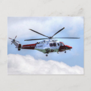 Helikopter voor kustwacht briefkaart