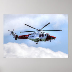 Helikopter voor kustwacht poster