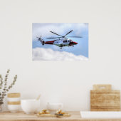 Helikopter voor kustwacht poster (Keuken)