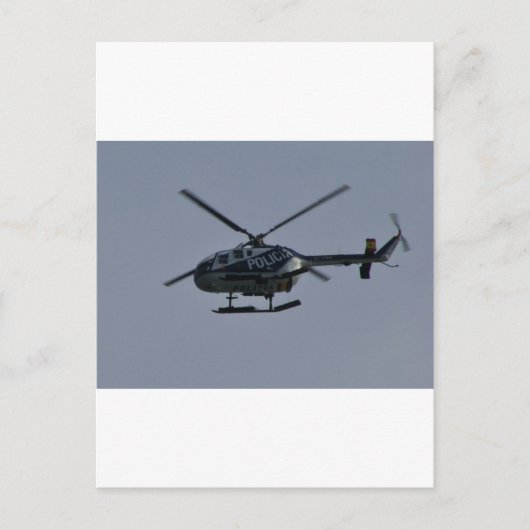 Helikopter voor Spaanse politie Briefkaart (Voorkant)