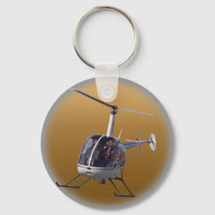Helikopter waarmee helikopters worden gevlogen voo sleutelhanger