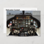 Helikoptercockpit Briefkaart (Voorkant / Achterkant)