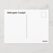 Helikoptercockpit Briefkaart (Achterkant)