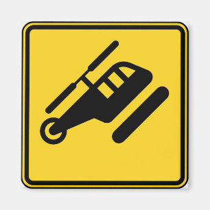 Helikoptercode met waarschuwing magneet