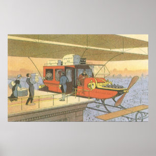 Helikoptergrens wetenschapsvlieger poster