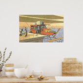 Helikoptergrens  wetenschapsvlieger poster (Keuken)