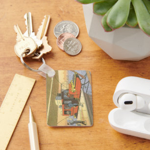 Helikoptergrens wetenschapsvlieger sleutelhanger