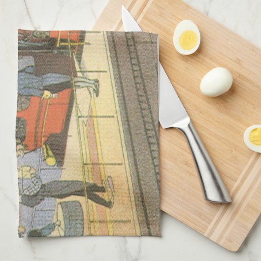 Helikoptergrens wetenschapsvlieger theedoek (Quarter Fold)