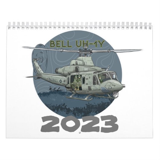 Helikopterkalender 2023 kalender (Hoes)
