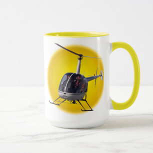 Helikopterkopcabine voor Mok met helikopter, kopje