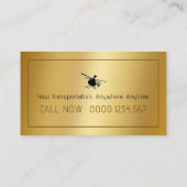 Helikopterpiloot | Luchtbelasting Visitekaartje (Achterkant)