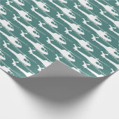 Helikopterpiloot Luchtvaart Blauw Wit Cadeaupapier (Hoek)