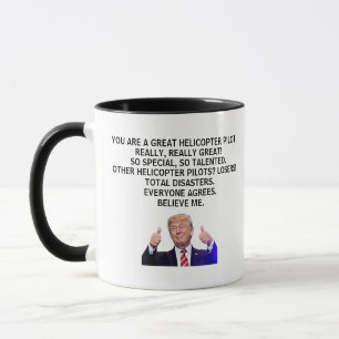 Helikopterpiloot Trump en helikopterpiloot Trump Mok