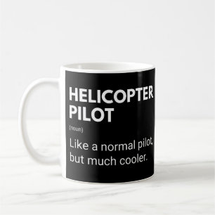 Helikopterpiloot zoals een gewone piloot maar cool koffiemok
