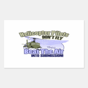 Helikopterpiloten vliegen niet [UH-1] Rechthoekige Sticker