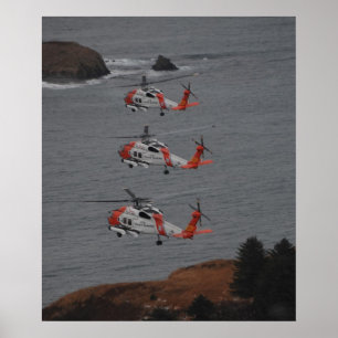 Helikopters voor kustwacht MH-60 Jayhawk Poster
