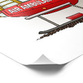 Helikoptervlucht Foto Afdruk (Hoek)