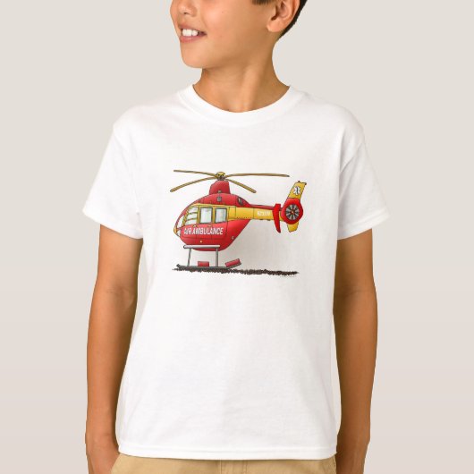 Helikoptervlucht T-shirt (Voorkant)