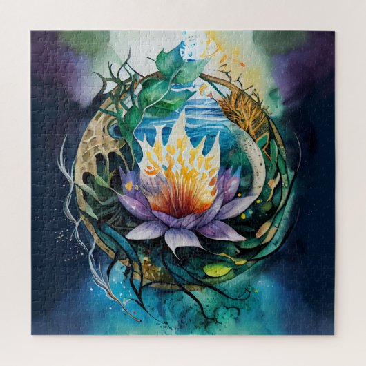 helingsvermogen van onderdompeling in de natuur legpuzzel (Verticaal)