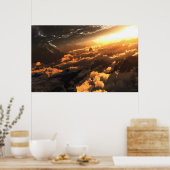 Heliocentric (afdrukken) poster (Keuken)