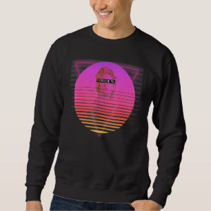 Helios Grieks Standbeeld Retro Vaporwave Esthetisc Trui