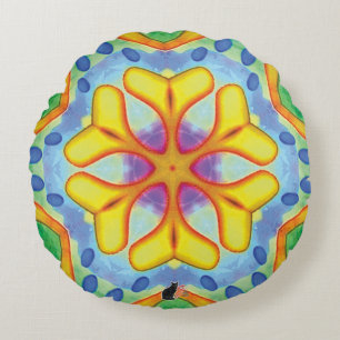 Helios Kaleidoscope Rond Kussen